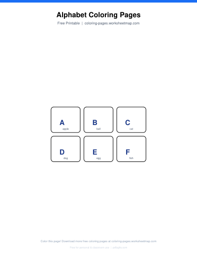 Alphabet Coloring Pages