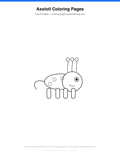 Axolotl Coloring Pages