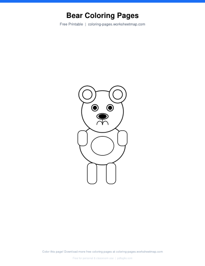 Bear Coloring Pages