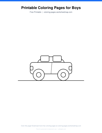 Printable Coloring Pages for Boys