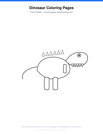 Dinosaur Coloring Pages