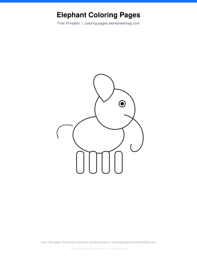 Elephant Coloring Pages