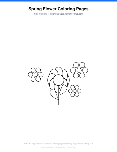 Spring Flower Coloring Pages preview