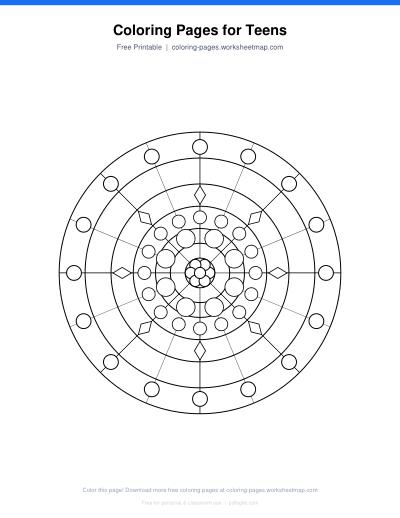 Coloring Pages for Teens