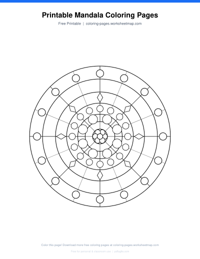 Printable Mandala Coloring Pages