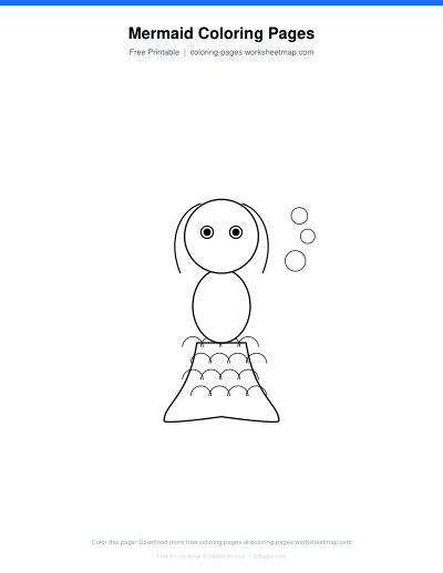 Mermaid Coloring Pages