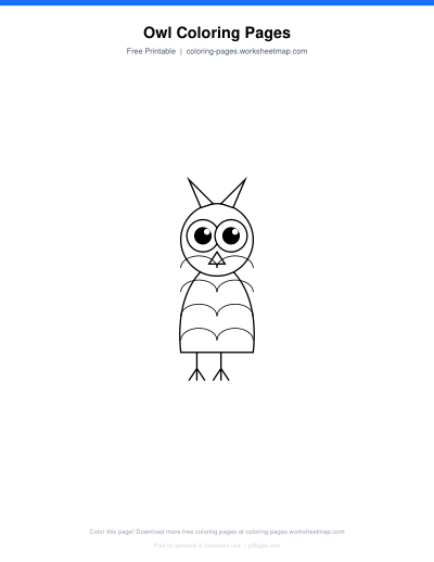 Owl Coloring Pages
