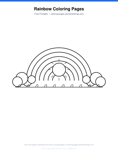 Rainbow Coloring Pages