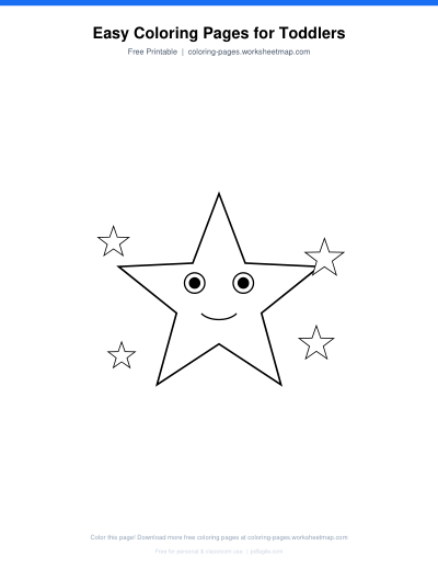 Easy Coloring Pages for Toddlers